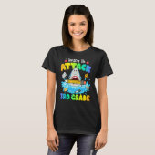 Back To School Ready To Attack 3rd Grade Shark Boy T-shirt (Voorkant volledig)