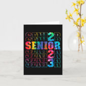 Back To School Senior 2023 Graduation or First Day Kaart (Gele Bloem)