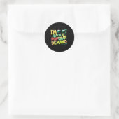 Back to School Smile Face In Back beroemd gemaakt  Ronde Sticker (Tas)
