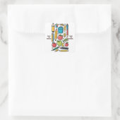 Back-to-School Sticker Set - Kleurrijke items (Tas)