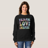 Back To School Teach Love Inspire Teachers Trui (Voorkant volledig)