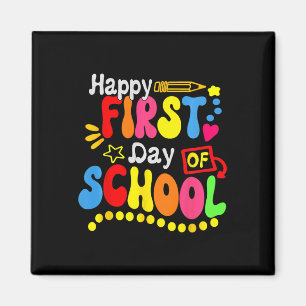 Back To School Teacher Student Happy First Day Of Magneet