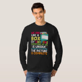 Back To School Teacher We Are Like A Box Of Crayon T-shirt (Voorkant volledig)