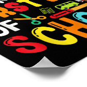 Back To School Teachers Kids Student First Day Of  Poster (Hoek)