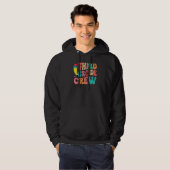 Back To School Third Grade Crew Student Teacher Fi Hoodie (Voorkant volledig)