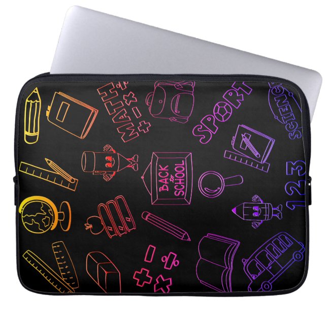 Back to Your School Days Laptop Sleeve (Voorkant)