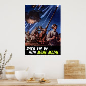 Back-up met meer metaal — rand poster (Keuken)