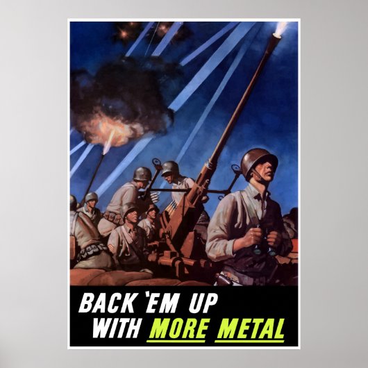 Back-up met meer metaal — rand poster (Voorkant)