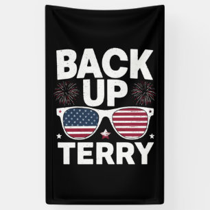 Back Up Terry Grappige 4 juli Patriottisch Vuurwer Spandoek