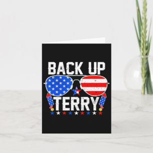Back Up Terry Grappige 4 juli VS-vlag Patriottisch Kaart