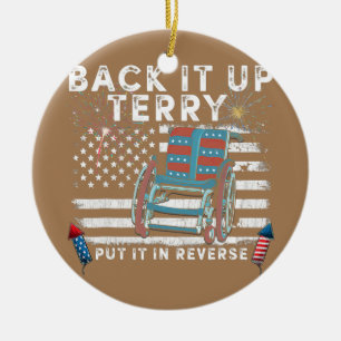 Back Up Terry Put It In Reverse Firework Funny Keramisch Ornament