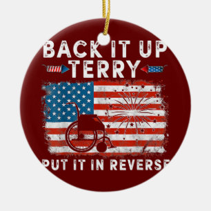 Back Up Terry Put It In Reverse Firework Funny Keramisch Ornament