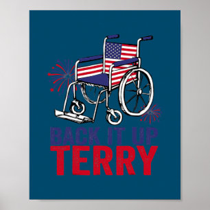 Back Up Terry Put It In Reverse Firework Funny Poster