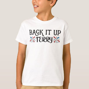 Back-up Terry Zet hem in omgekeerde 4 juli T-shirt