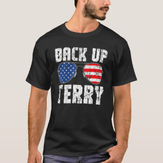 Back-up Terry zet hem in omgekeerde Fireworks 4th  T-shirt