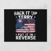 Back-up Terry zet hem in omgekeerde Fireworks Funn Briefkaart (Voorkant)