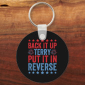 Back-up Terry zet hem om in omgekeerde vuurwerk op Sleutelhanger (Voorkant)