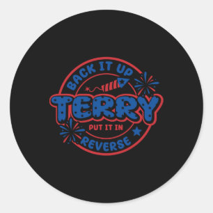 Back-up Terry zet hem om op 4 juli 2009 in omgekee Ronde Sticker
