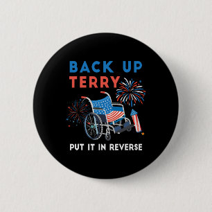 Back Up Terry Zet het in omgekeerde richting Vuurw Ronde Button 5,7 Cm