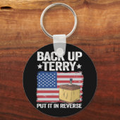 Back-upterm die op 4 juli omkeert. sleutelhanger (Voorkant)