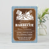 Back Yard Barbecue Party Kaart (Staand voorkant)