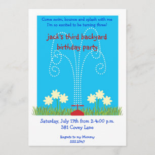 Back Yard Sprinkler Splash Bash Kaart