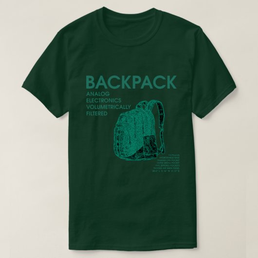 Backback Critical Bands Shirt - alan s. tofighi (Design voorkant)