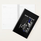 backblue thin blue line flag k-9 german shepherd planner (Display)
