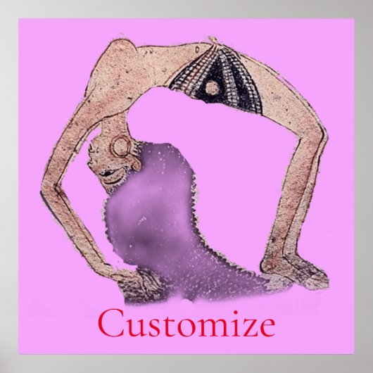 Backboend Yoga Pose Thunder_Cove Poster (Voorkant)