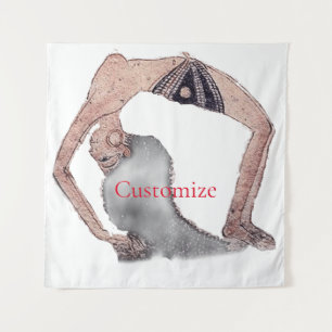  Backboend Yoga Pose Thunder_Cove Wandkleed