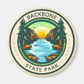 Backbone State Park Iowa Badge Magneet (Voorkant)