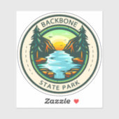 Backbone State Park Iowa Badge Sticker (Vel)