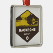 Backbone State Park Iowa Metalen Ornament (Rechts)