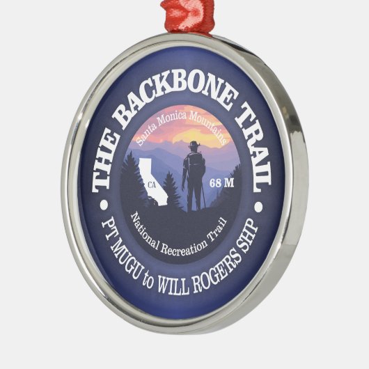Backbone Trail (rd2) Metalen Ornament (Links)
