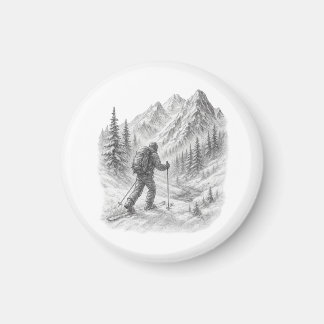 Backcountry Ski Touring Magneet