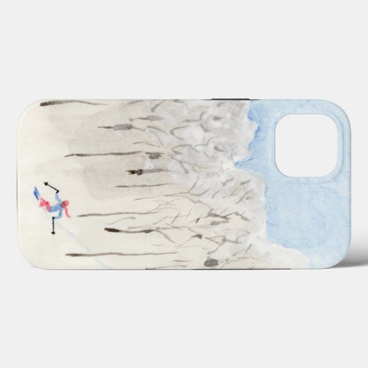 Backcountry skier Case-Mate iPhone case (Achterkant (horizontaal))