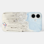 Backcountry skier Case-Mate iPhone case (Achterkant (horizontaal))