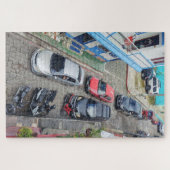 backed up traffic waiting calmly legpuzzel (Horizontaal)