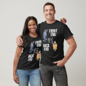 Backend Vs. Frontend ontwikkelaarsoftware D T-shirt (Unisex)