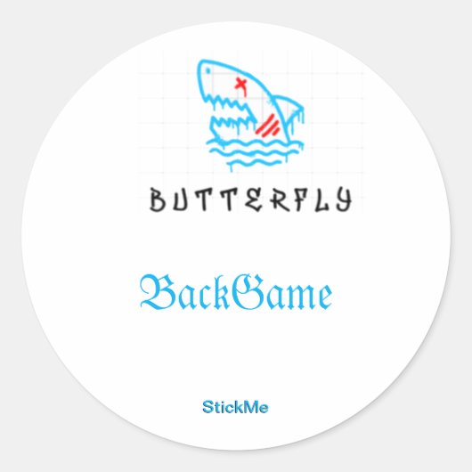 BackGame StickerPacks Ronde Sticker (Voorkant)