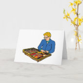 Backgamma Kaart (Gele Bloem)