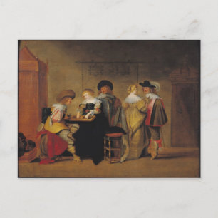 Backgammaspelers Briefkaart