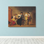 Backgammaspelers Canvas Afdruk (Insitu (Houten vloer))