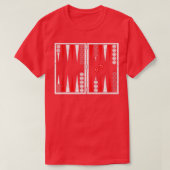 Backgammon board backgammon speler t-shirt (Design voorkant)
