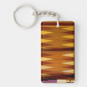 Backgammon Board Keyring Sleutelhanger (Voorkant)
