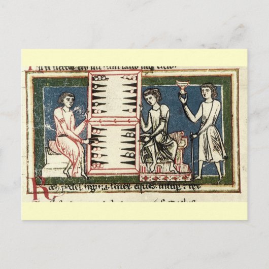 Backgammon Briefkaart (Voorkant)