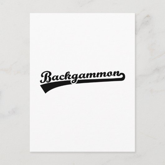 Backgammon Briefkaart (Voorkant)