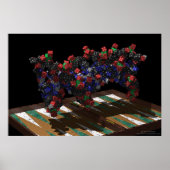 Backgammon DNA Poster (Voorkant)