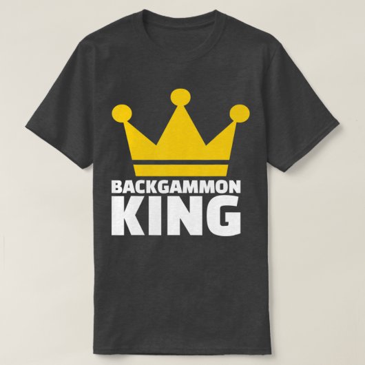 Backgammon King T-shirt (Design voorkant)