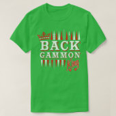 Backgammon king unique backgammon player  t-shirt (Design voorkant)